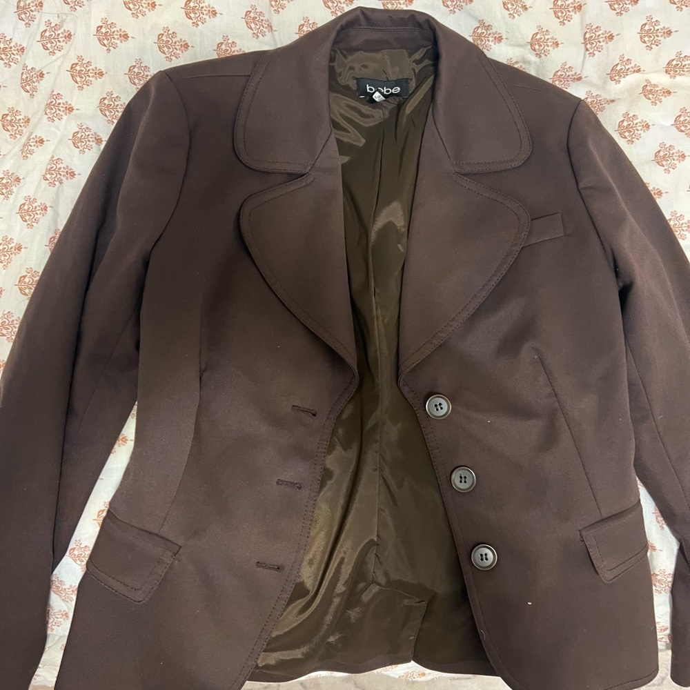 Bebe Women’s Vintage Dark Brown Blazer